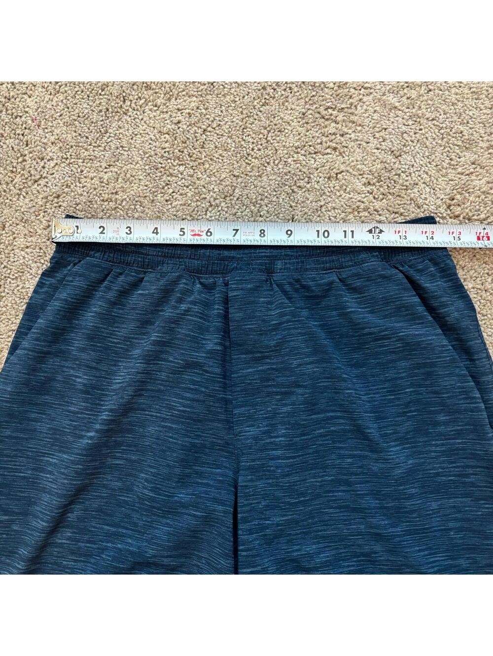 Lululemon Men's Pace Breaker Size Large Shorts Linerless 9" Heathered Blue EUC - Picture 5 of 6